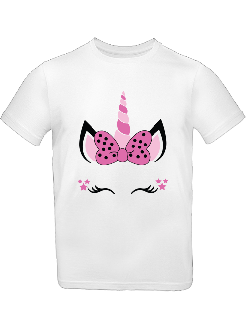 Einhorn Stars Unicorn Face T-Shirt Kids SK