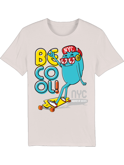 Be Cool Monster Skate Creador Camiseta