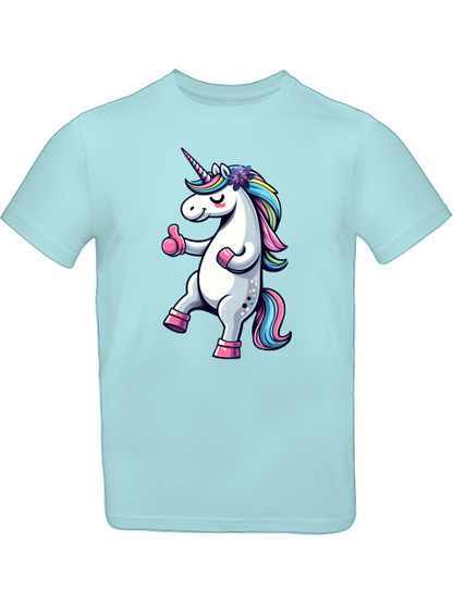 Einhorn mit Daumen hoch T-Shirt Kids SK