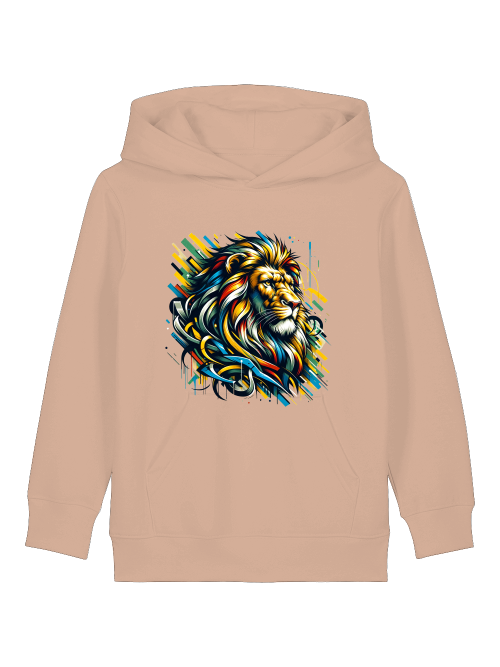 Löwe Art Style - Mini Cruiser Hoodie 2.0 Kinder Kapuzenpullover SK