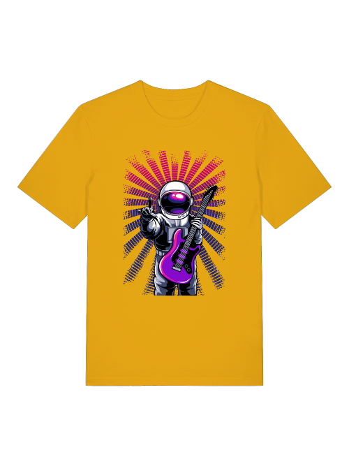 Astronaut Music Vibes - Camiseta unisex de manga corta de algodón orgánico para adultos Creator T-Shirt 2.0 ST/ST SH