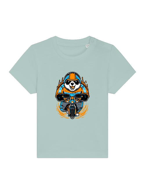 Camiseta Panda Biker de dibujos animados - Baby Creator