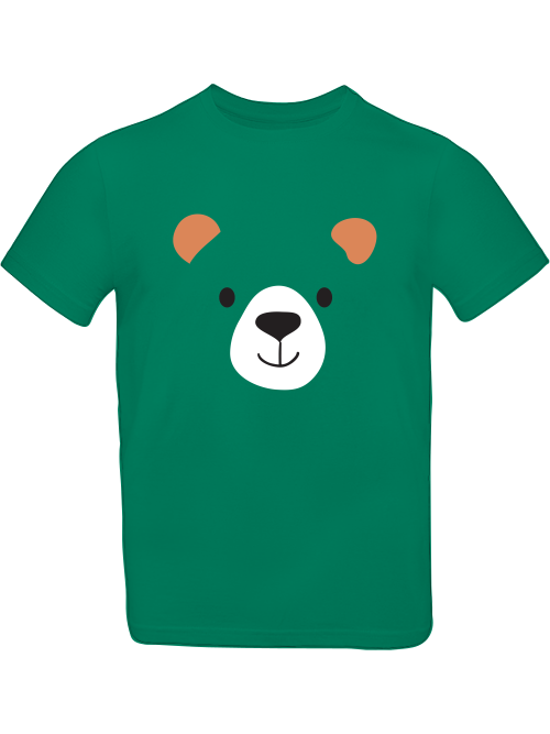 Cartoon Bear Face T-Shirt Kids