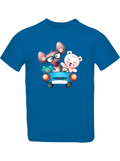 Cartoon Trio Vogel Maus Baer T-Shirt Kids SK