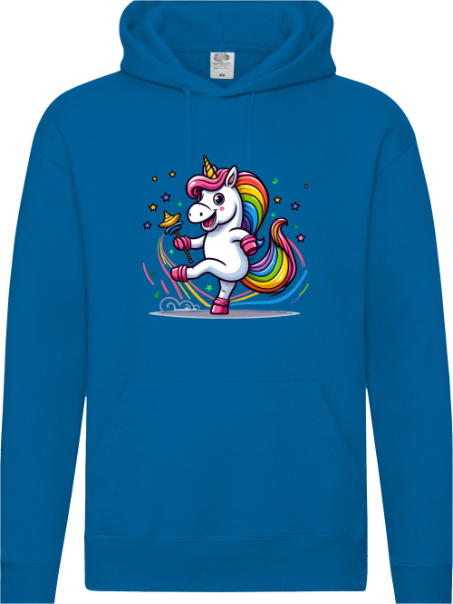 Premium hoodie unicorn dances