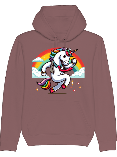 Cruiser hoodie unicorn with rainbow