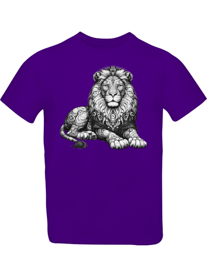 Mandala Löwe in grau T-Shirt Kids SK