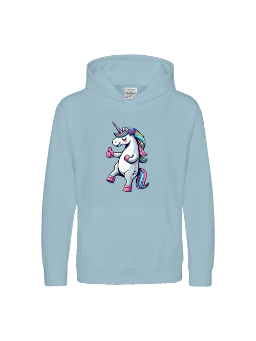 Kids Premium Hoodie Sweet Unicorn Thumbs Up