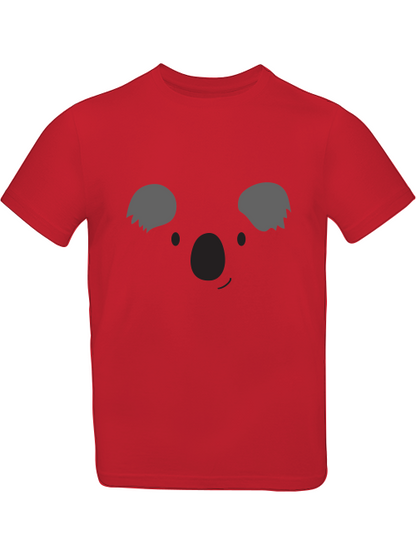 Camiseta infantil con estampado de cara de koala de dibujos animados SK
