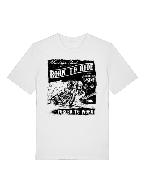 Nacido para montar - Camiseta unisex de manga corta de algodón orgánico para adultos Creator T-Shirt 2.0 ST/St SH
