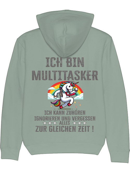 Cruiser hoodie I am multitasker unicorn with tie