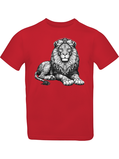 Mandala Löwe in grau T-Shirt Kids SK