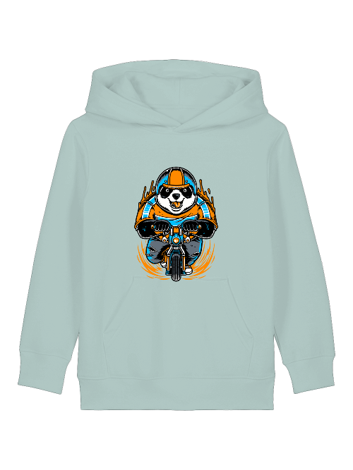 Cartoon Panda Biker - Mini Cruiser Hoodie 2.0