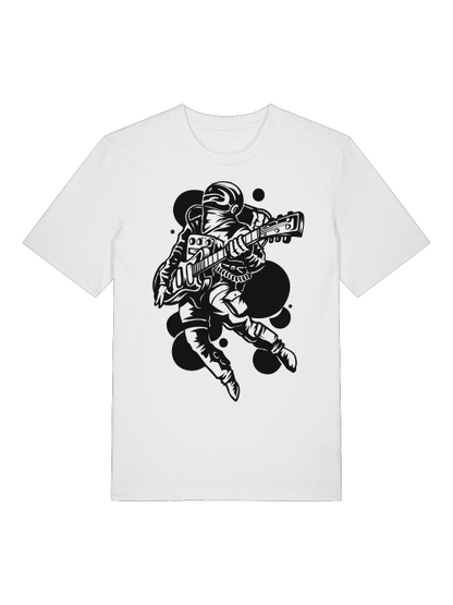 Astronaut Gitarrist Front - Unisex Erwachsenen Bio Creator T-Shirt SH