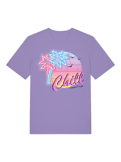 Chill Sunset Front - Unisex Erwachsenen Bio Baumwolle Kurzarm Shirt Creator T-Shirt 2.0 ST/ST SH