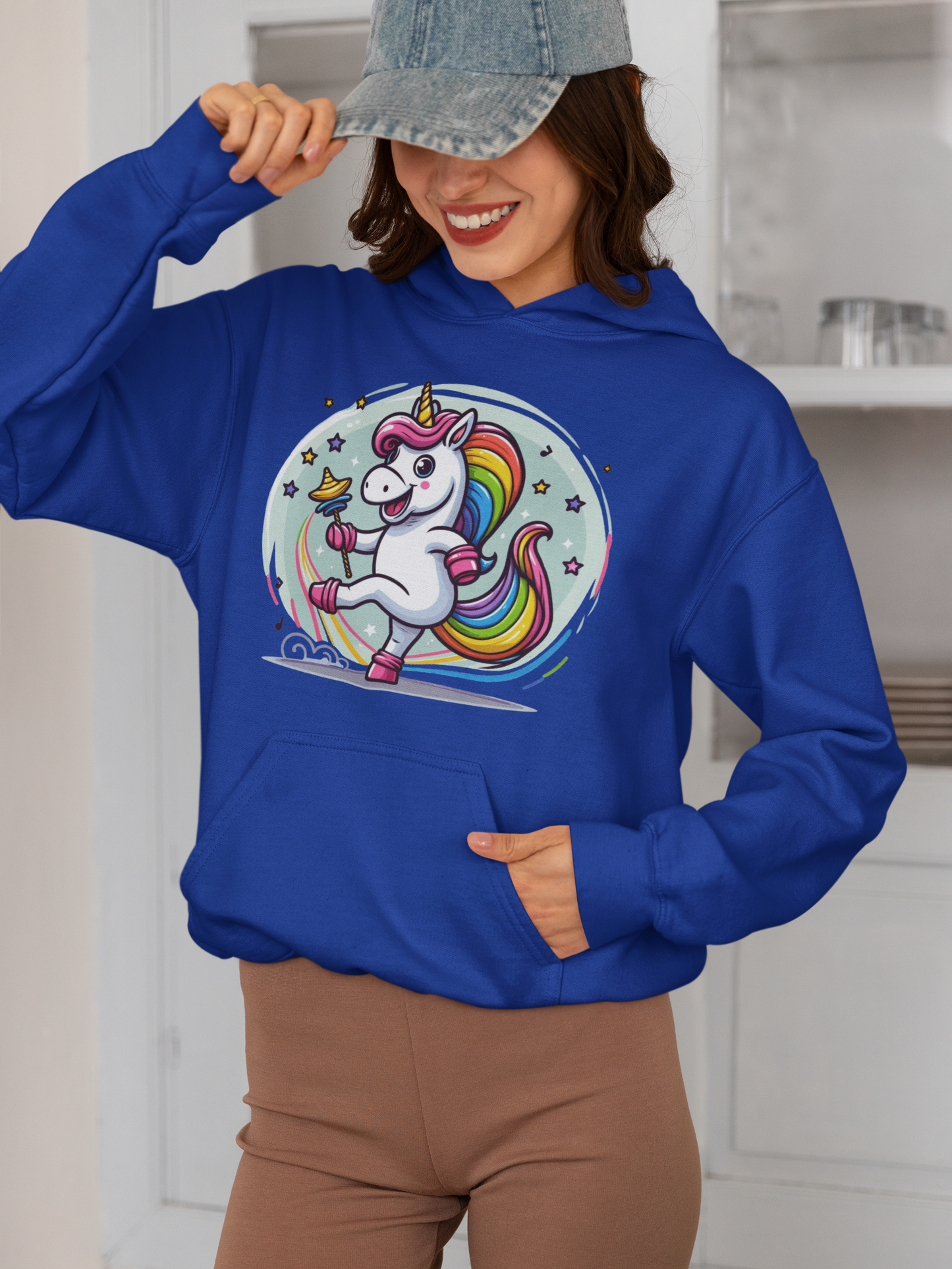 Sudadera con capucha Cruiser unicornio bailando con burbuja