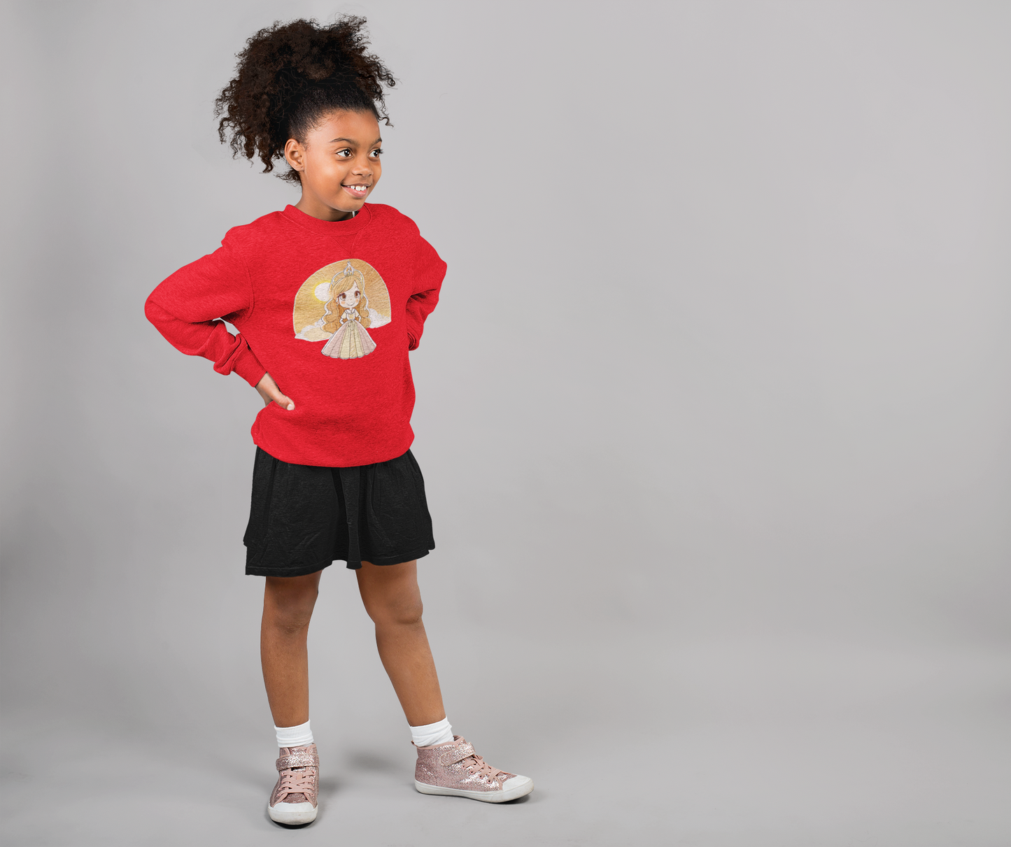 Mini Changer Sweatshirt Prinzessin Gelben Sonnenaufgang SK