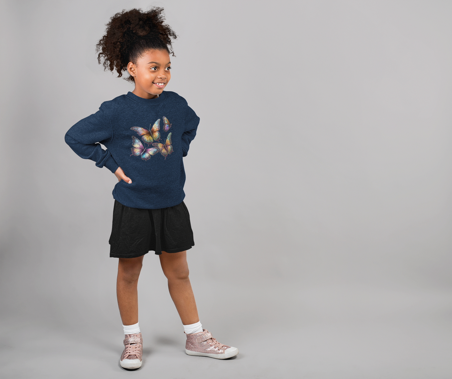 Mini Changer Sweatshirt Schmetterling Gruppe