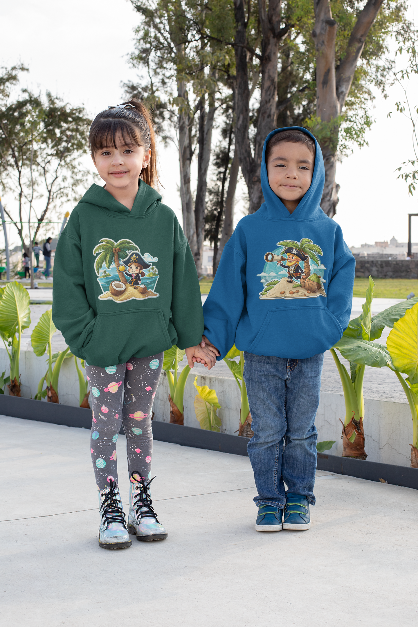 Sudadera con capucha premium para niños Pirata