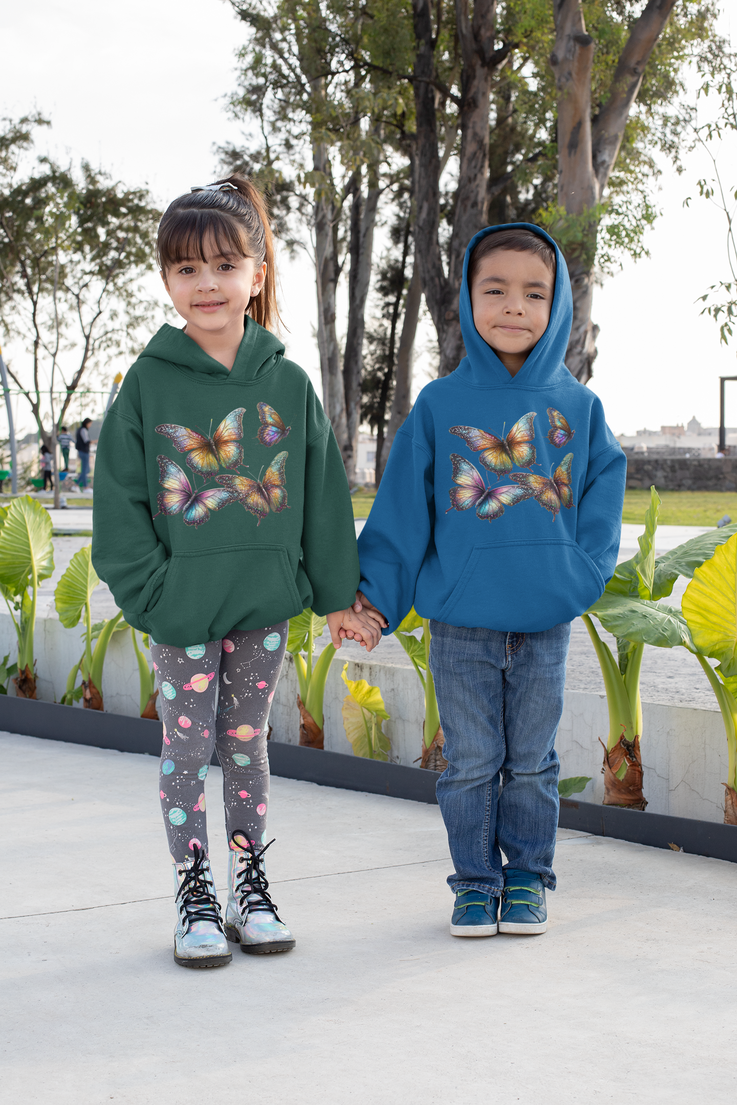 Sudadera con capucha Premium para niños Butterfly Group