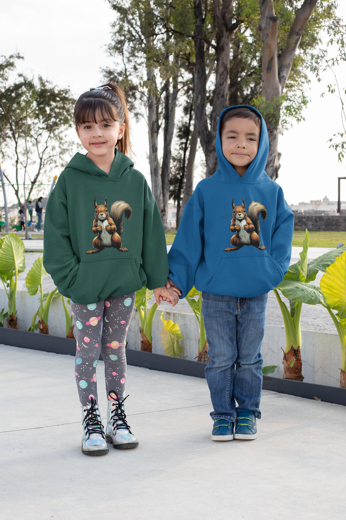 Kids Premium Hooded Sweat Squirrel