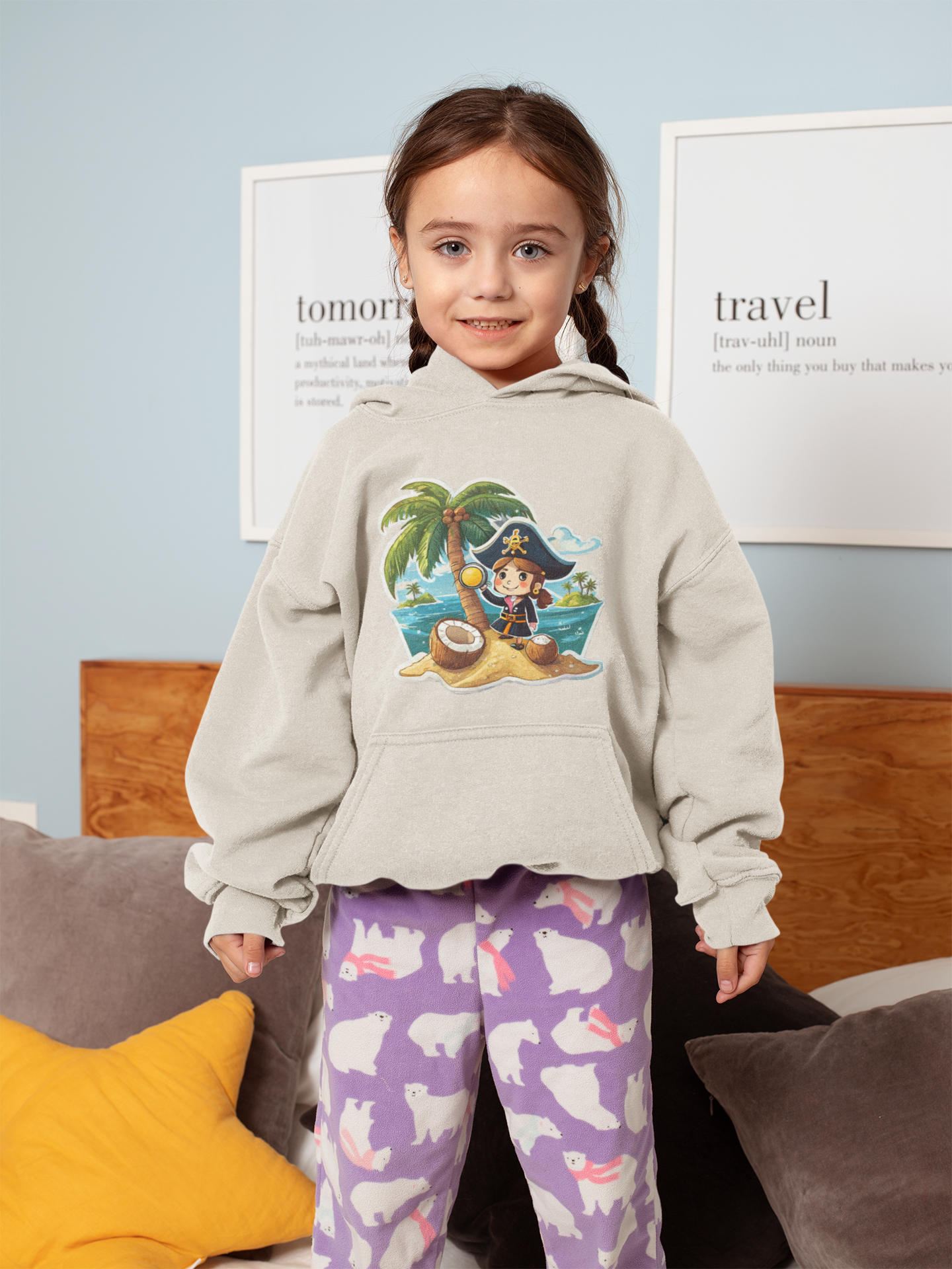 Sudadera con capucha premium para niños Pirata Zanzíbar