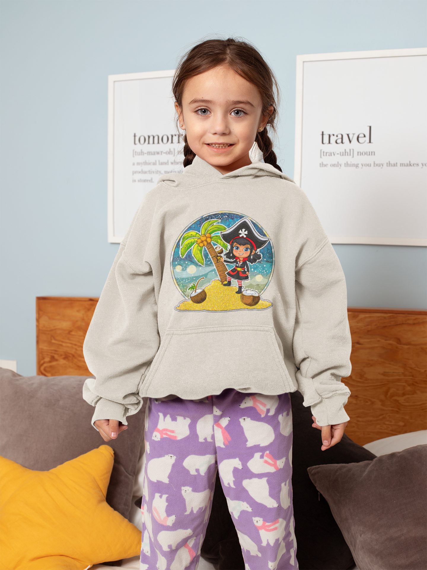 Sudadera con capucha premium para niños Pirata