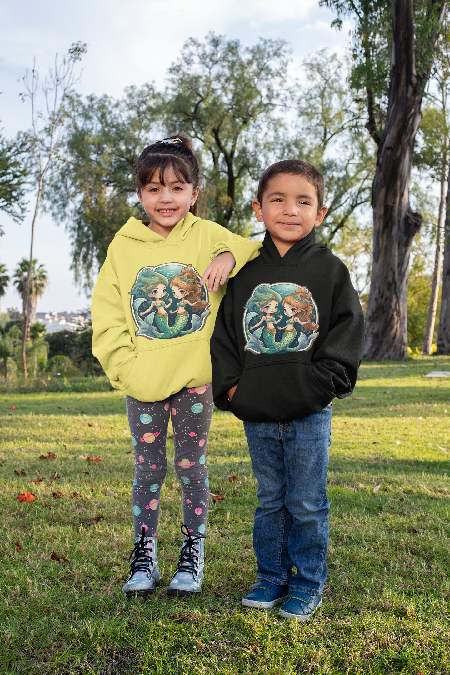 Kids Premium Hooded Sweat Mermaids