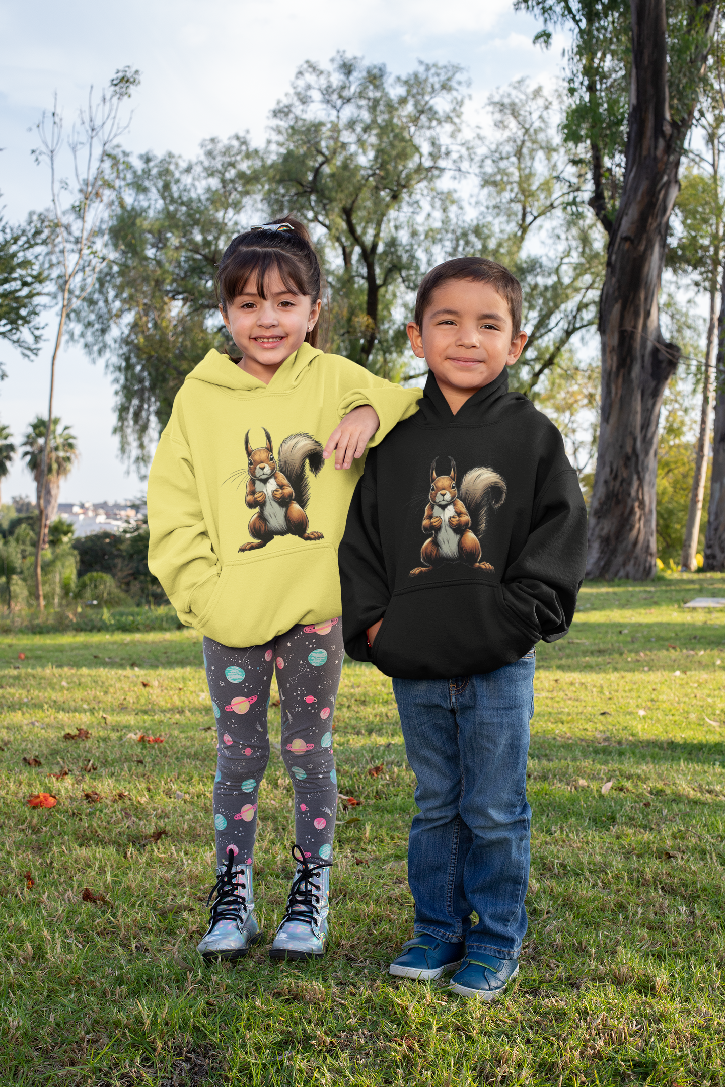 Kids Premium Hooded Sweat Squirrel