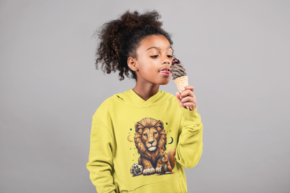 Sudadera con capucha Premium para niños Loewe con ardillas y lunas