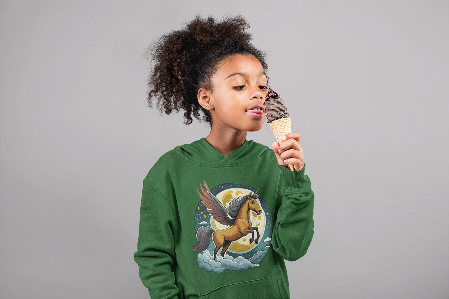 Kids Premium Hooded Sweat Unicorn