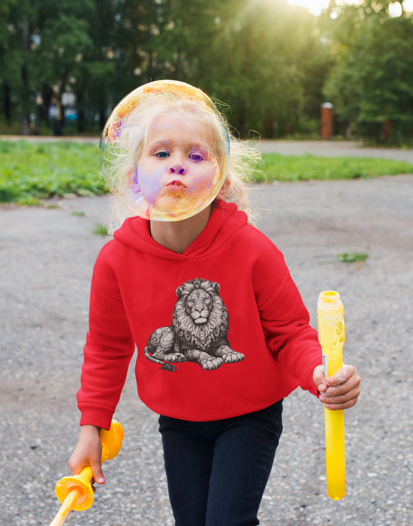 Mini Cruiser Mandala Lion in gray