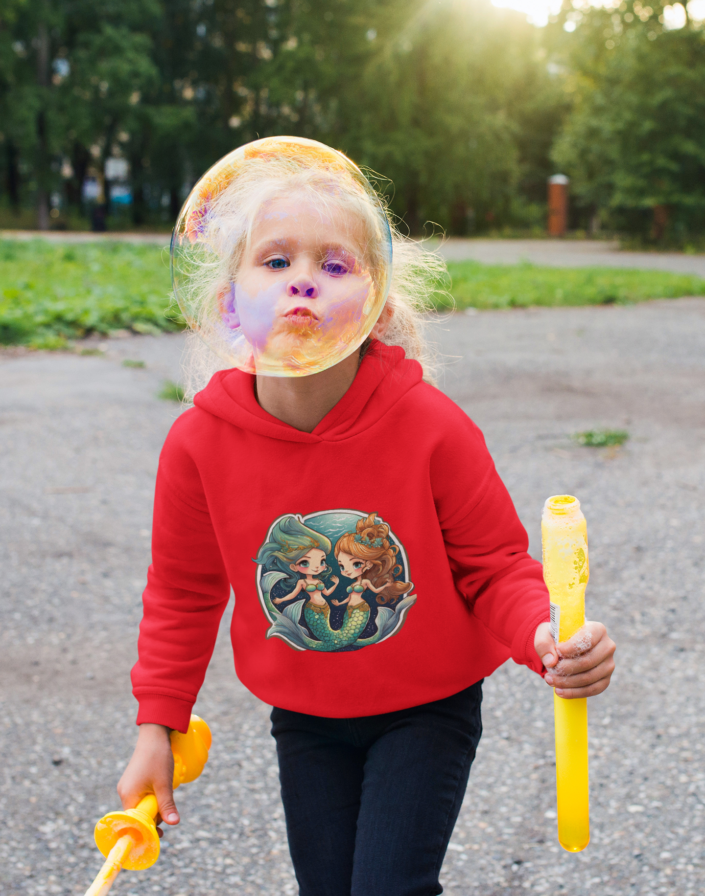 Kids Premium Hooded Sweat Mermaids