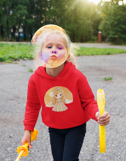 Sudadera con capucha premium para niños Princess Yellow Sunrise