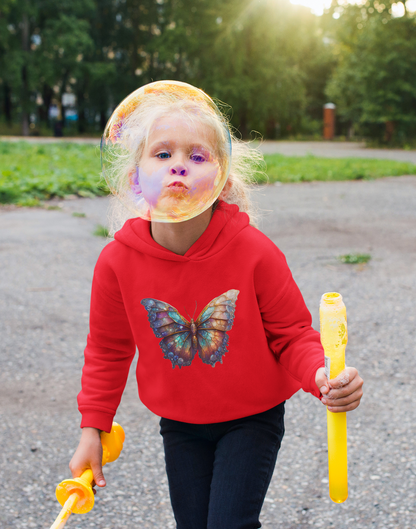 Sudadera con capucha premium para niños Butterfly Gallaxy