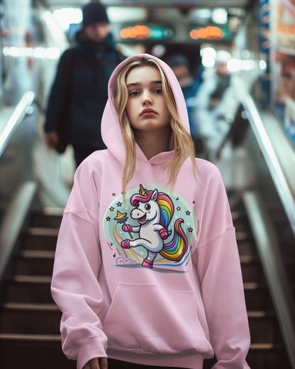 Cruiser hoodie unicorn dancing with bubble