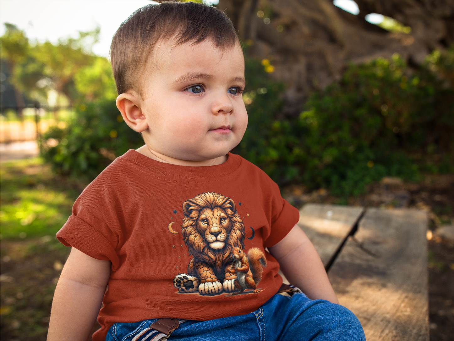 Baby Creator T-Shirt Loewe with squirrels and moons