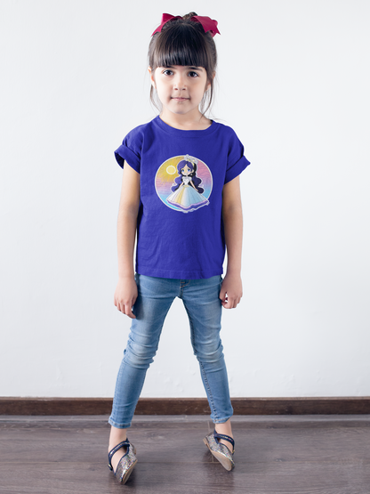 Prinzessin Sonnenuntergang mit Blauschimmer T-Shirt Kids SK