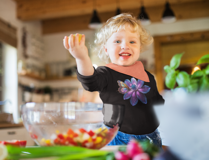 Galaxie Blume mit Schmetterling Baby Changer Sweatshirt SK