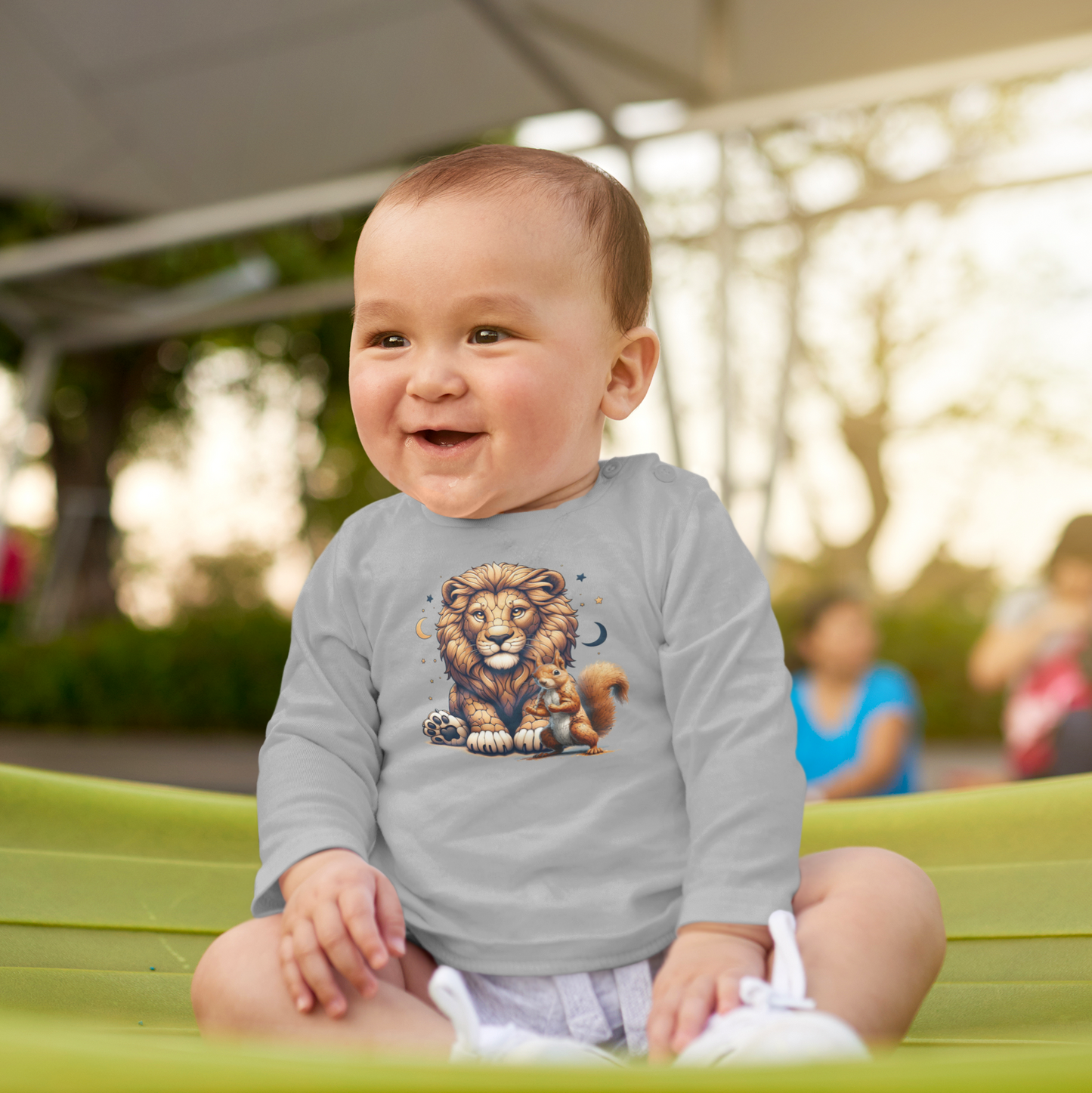 Baby Changer sweatshirt Loewe with squirrels and moons