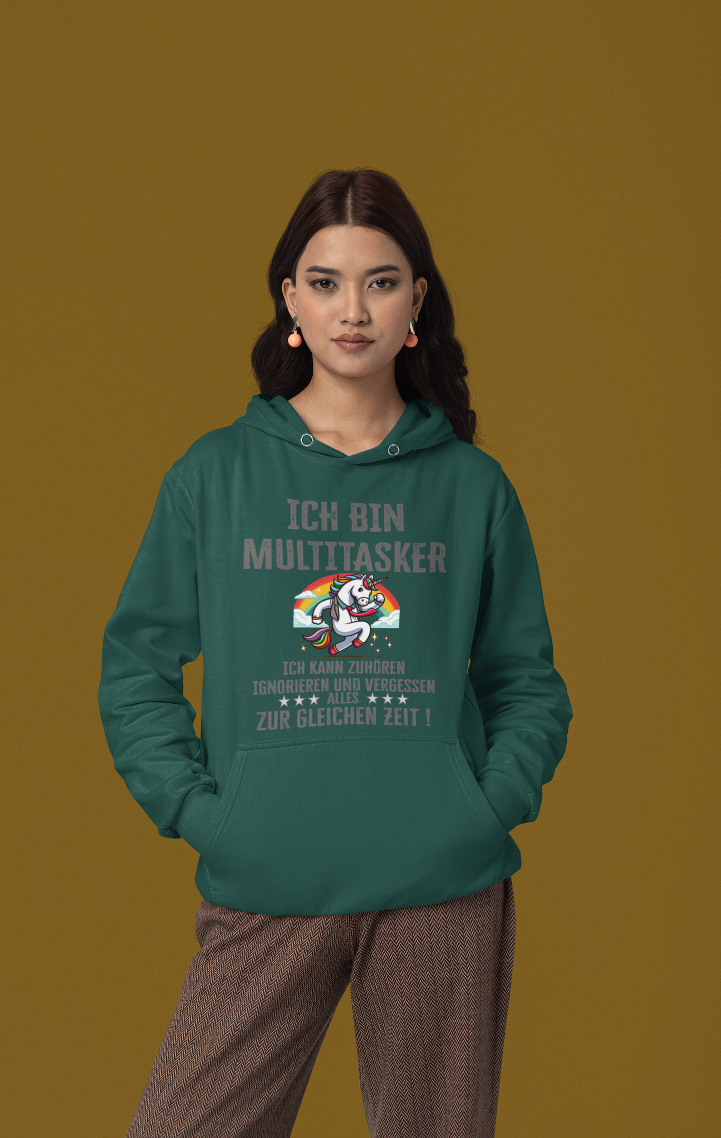 Cruiser hoodie I am multitasker unicorn with tie