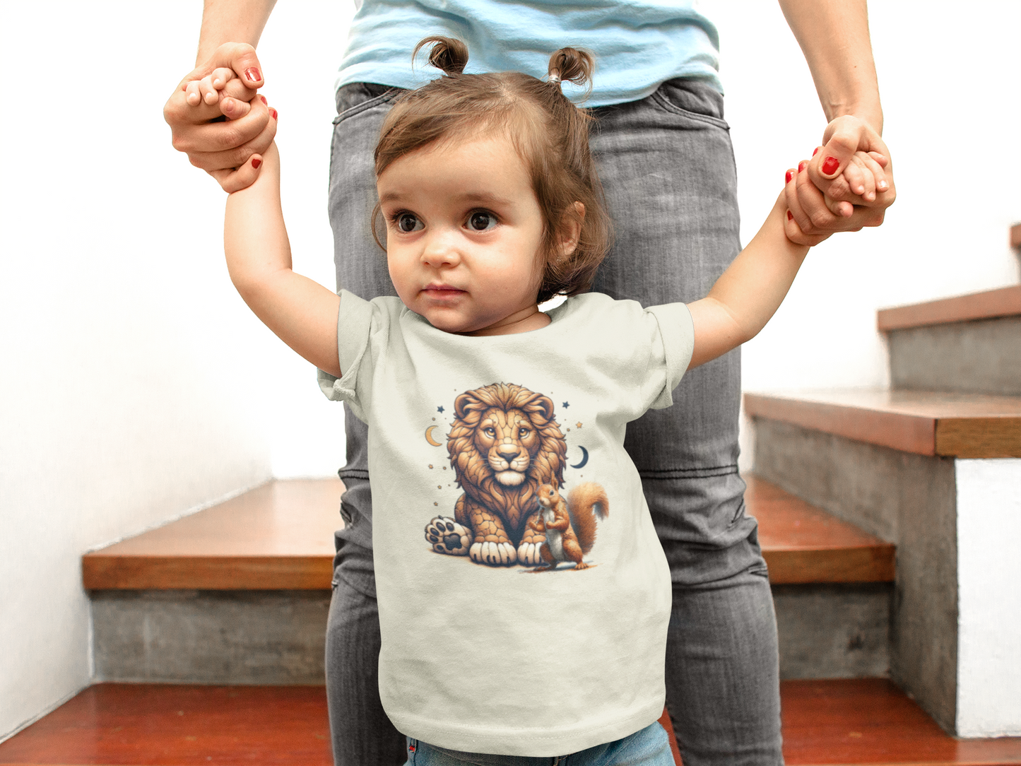 Baby Creator T-Shirt Loewe with squirrels and moons