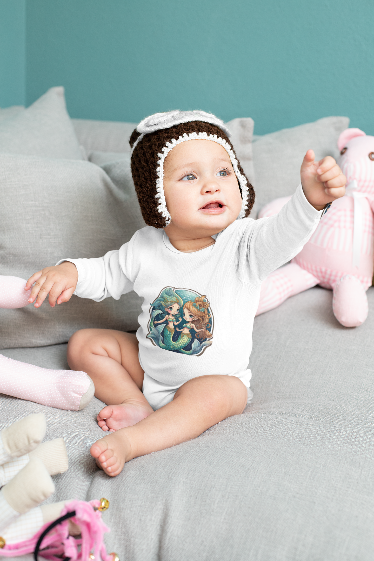 Baby Changer Sweatshirt Mermaids