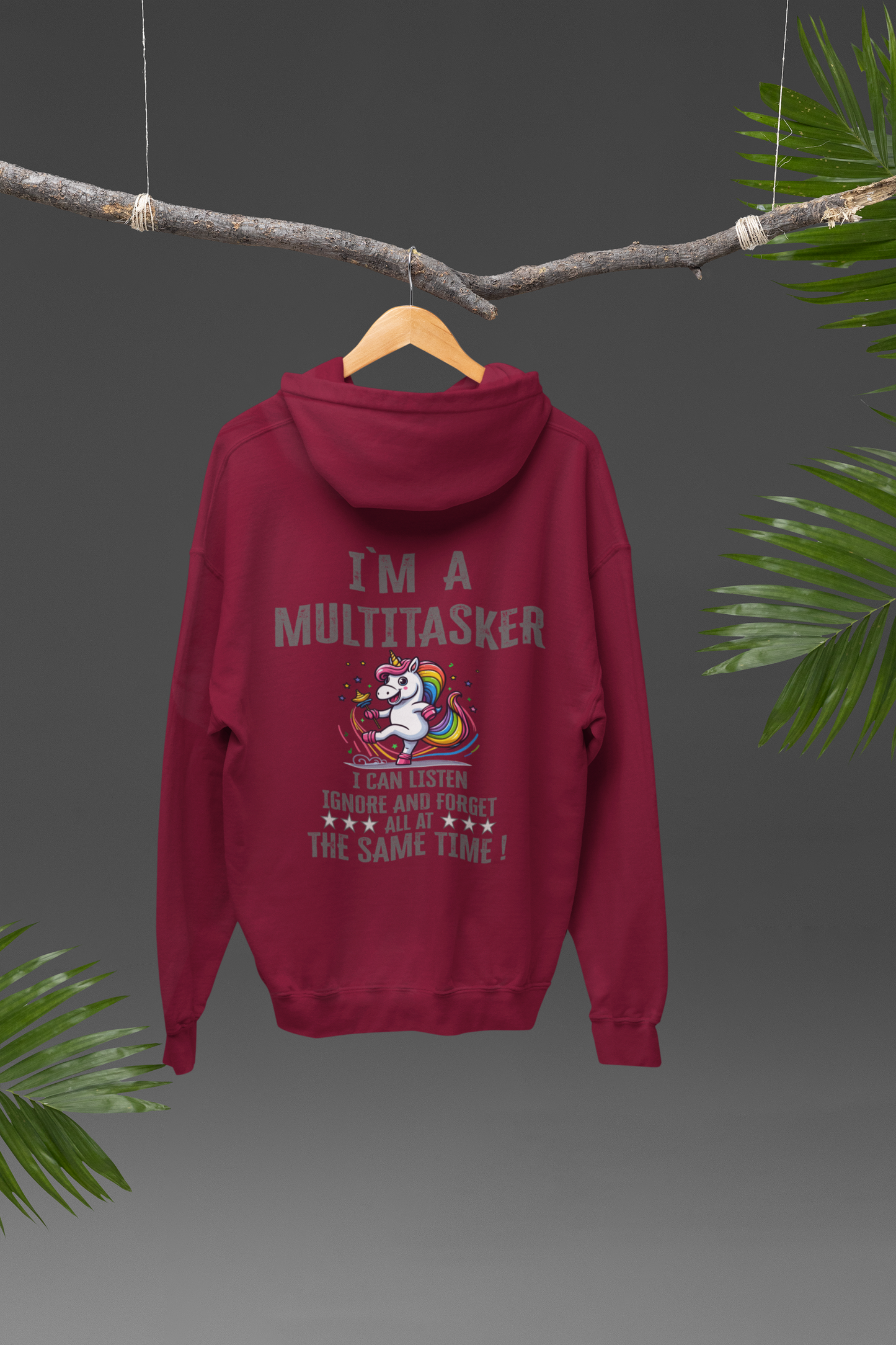 Cruiser Hoodie I`ma Multitasker Unicorn Rattle Dance Colorful