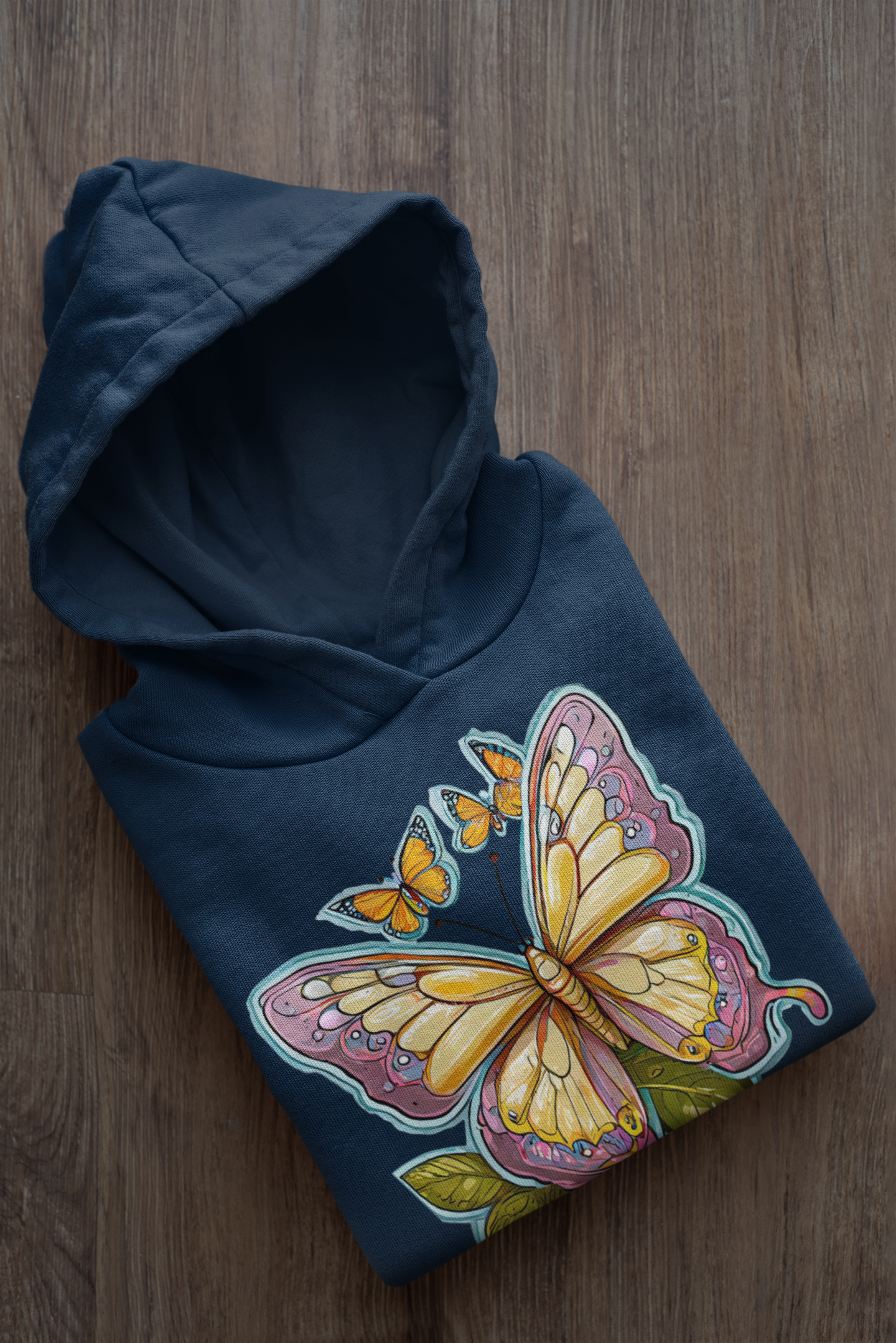 Sudadera con capucha Baby Cruiser Mariposa pintada con aura