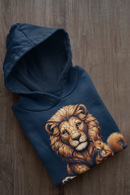 Loewe mit Eichhörnchen Baby Cruiser Hoodie SK