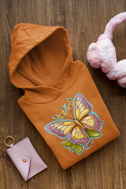 Schmetterling gemalt mit Aura Baby Cruiser Hoodie SK