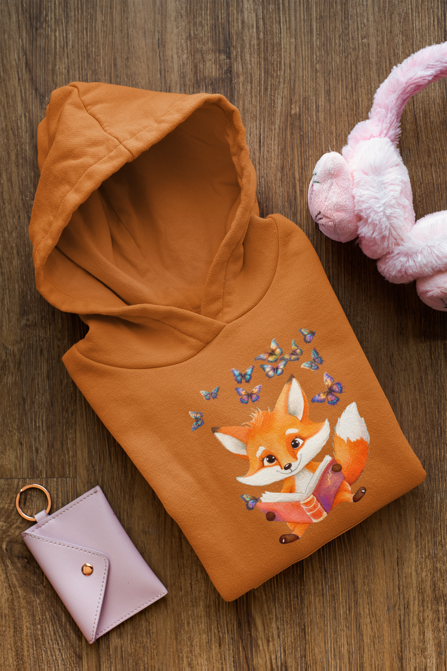 Baby Cruiser Hoodie Fox with Butterfly Group