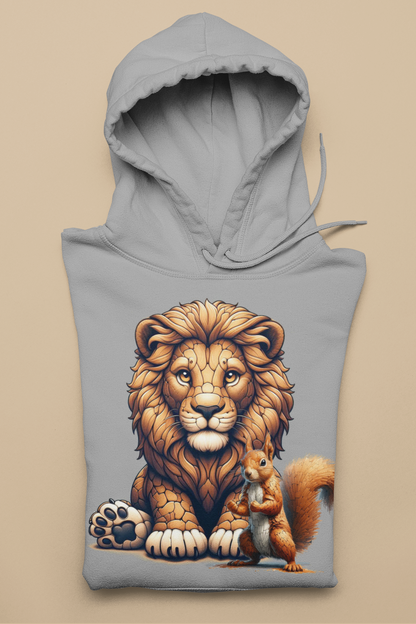 Loewe mit Eichhörnchen Baby Cruiser Hoodie SK