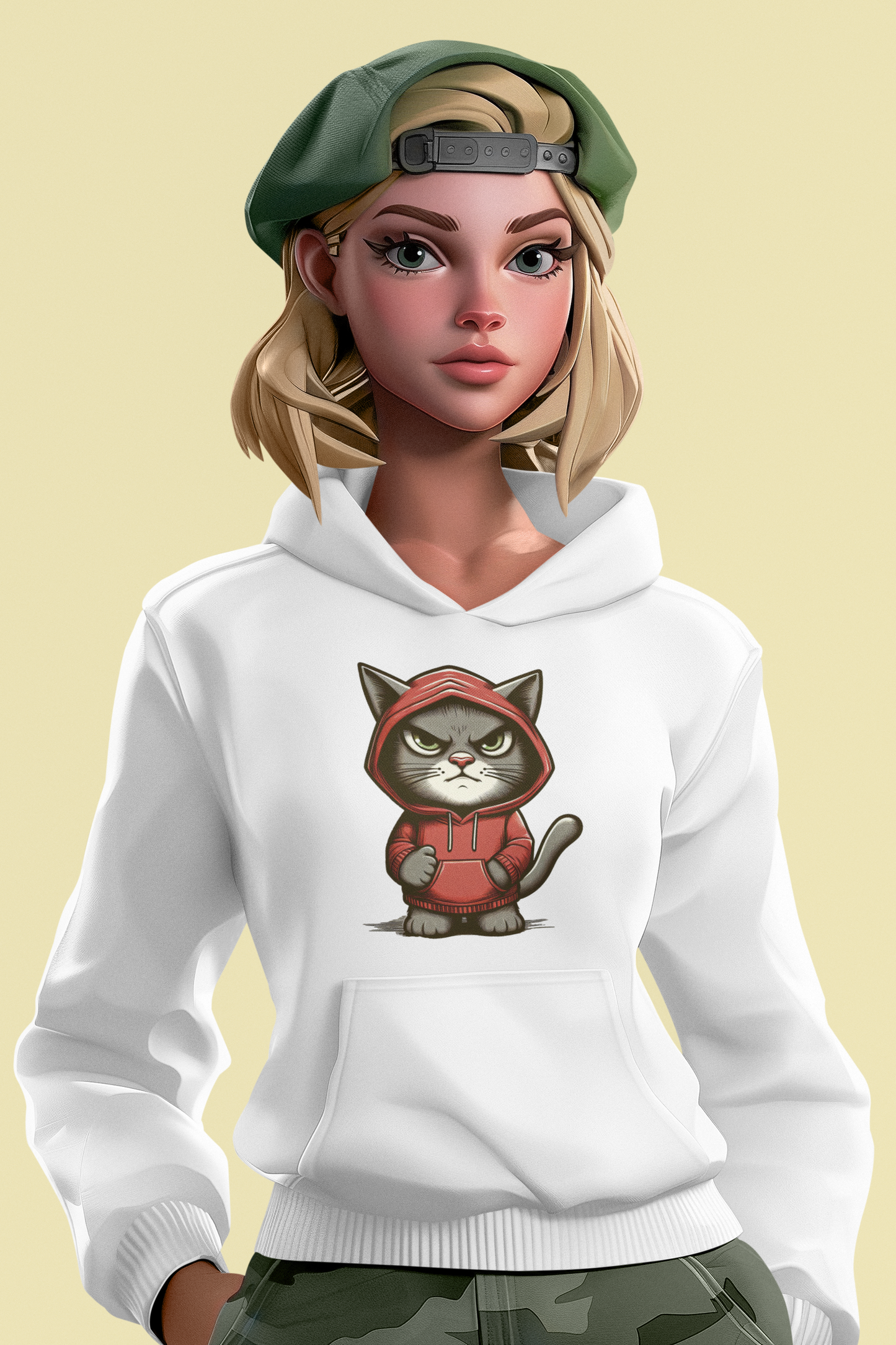 Cruiser hoodie fierce cat